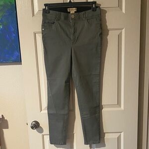 Democracy Women's Skinny Jeans - Olive Green